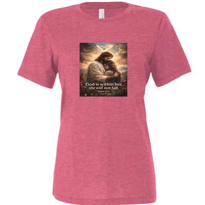 Char Pink Triblend - FRONT
