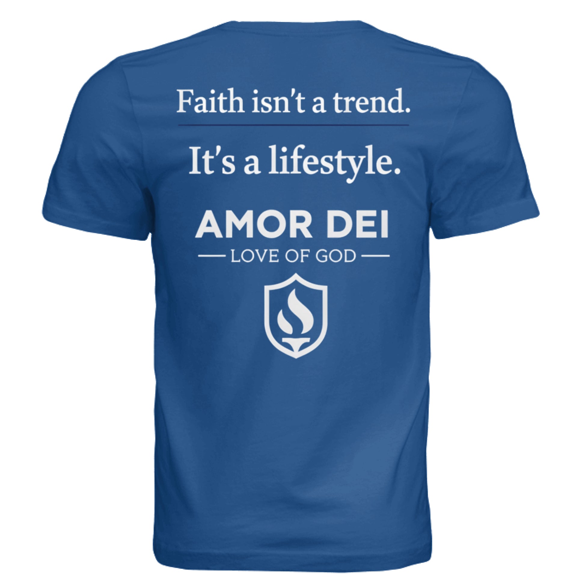 Solid True Royal Triblend - BACK