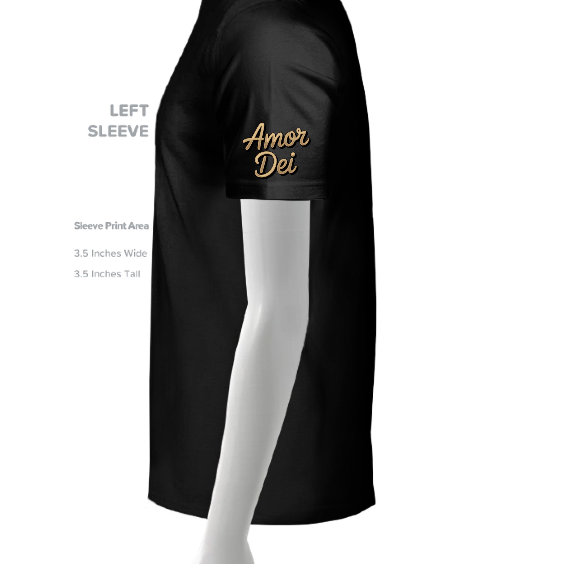 SLD BLK TRIBLEND - SLEEVE_LEFT