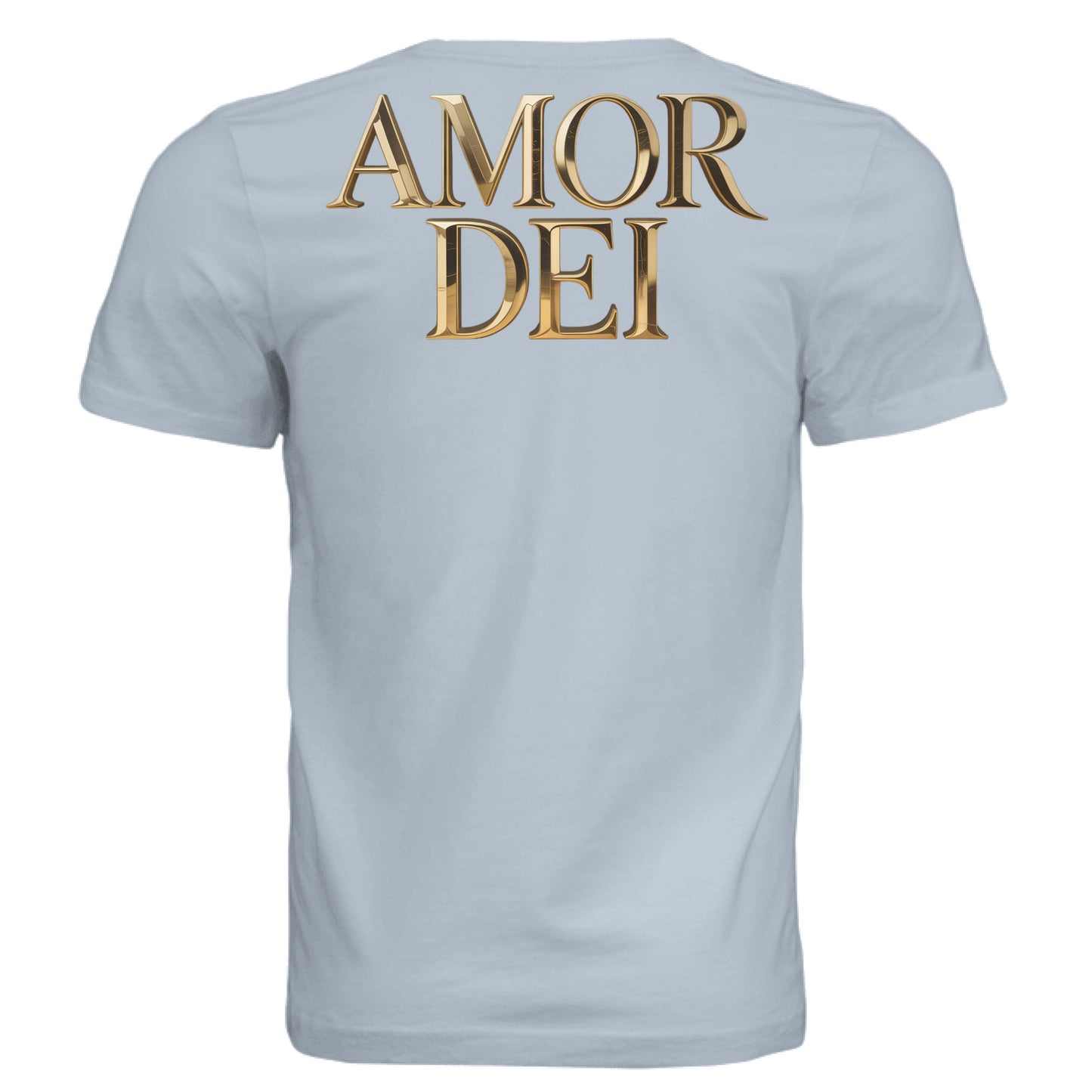 Solid Carolina Blue Triblend - BACK