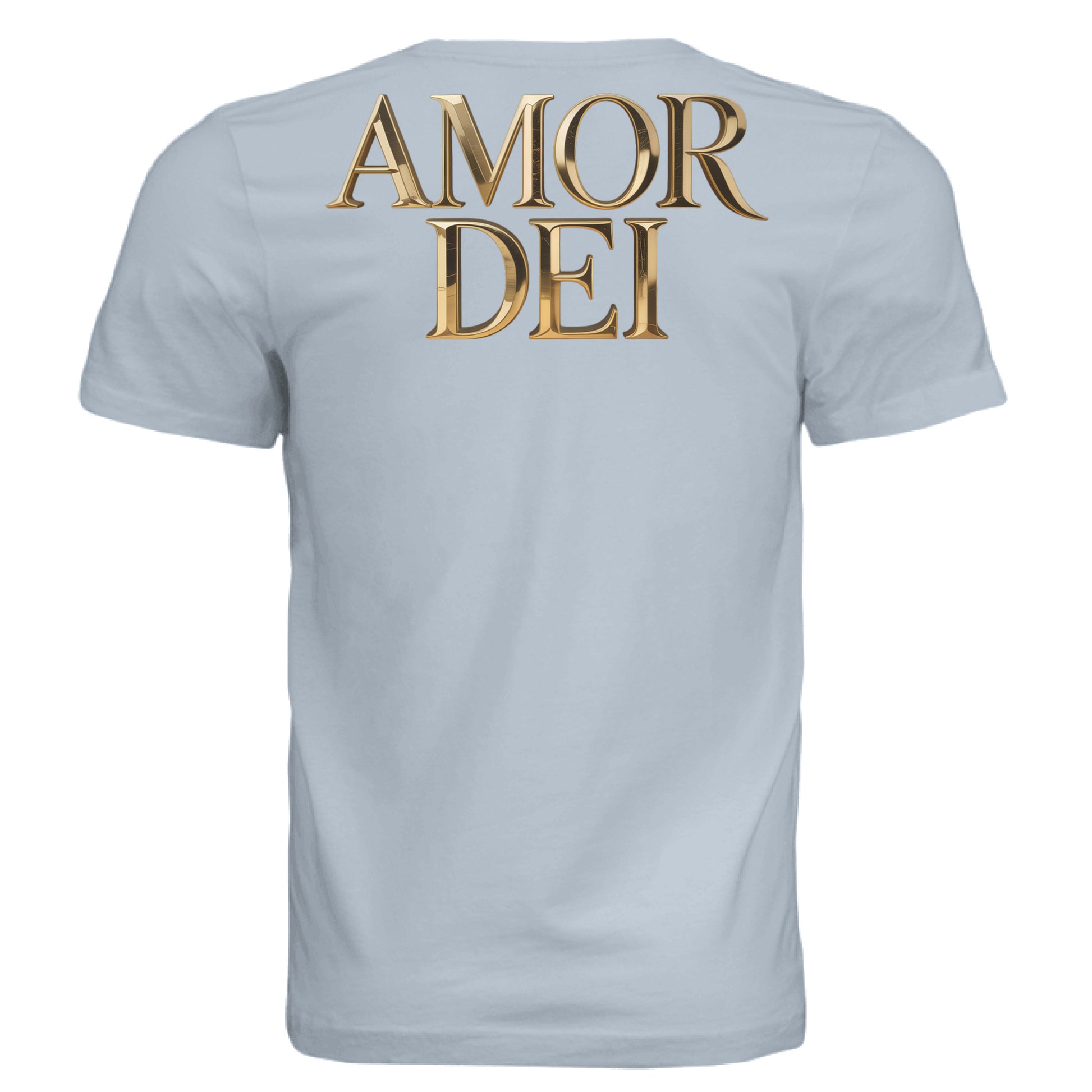 Solid Carolina Blue Triblend - BACK