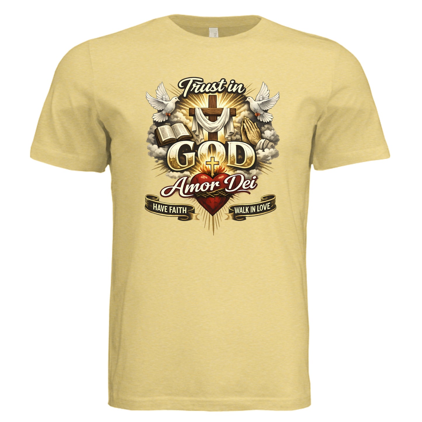 Pale Yellow Triblend - FRONT