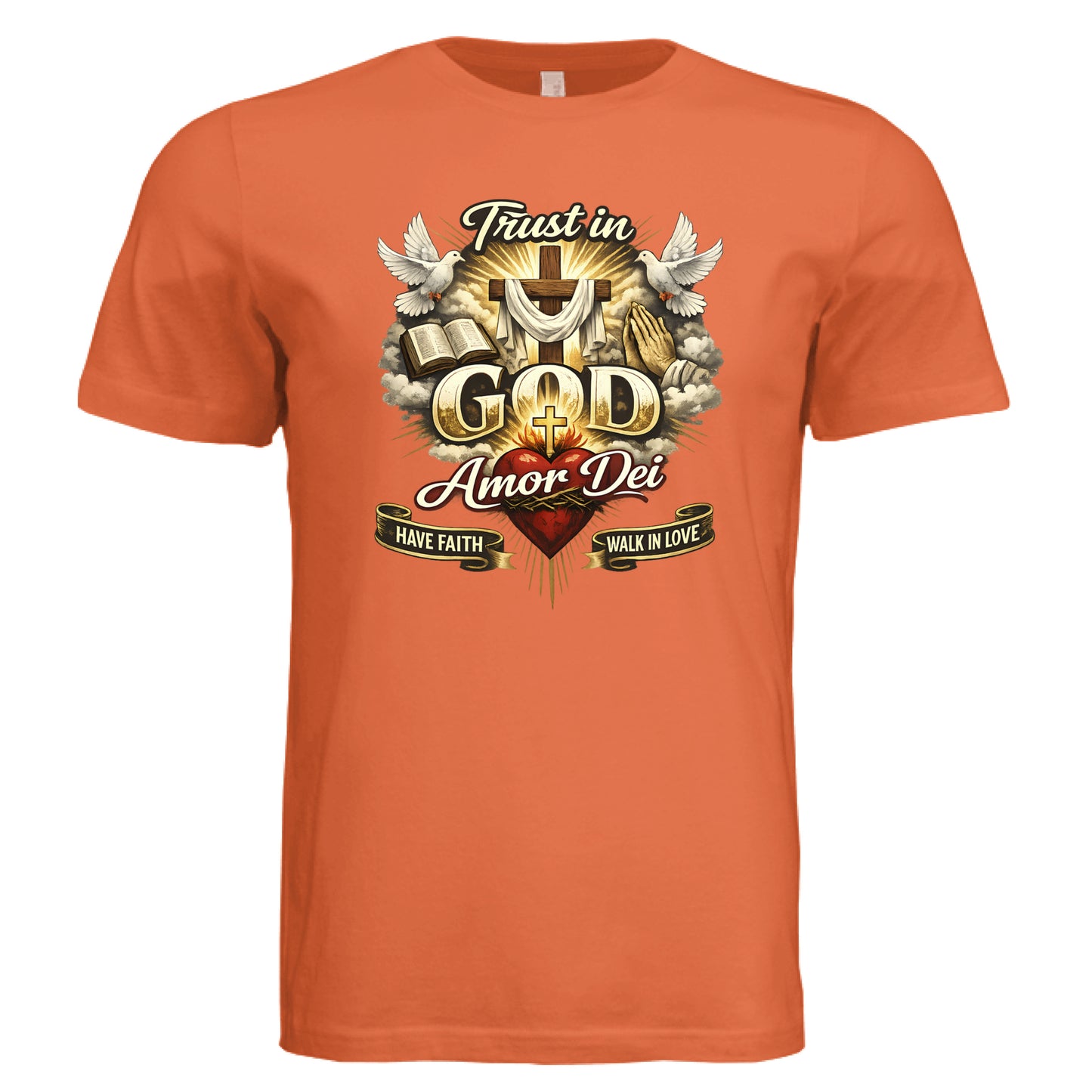 Solid Orange Triblend - FRONT