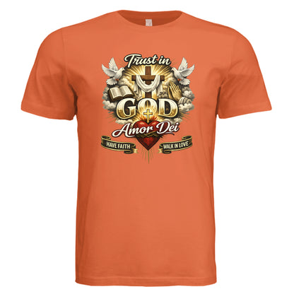 Solid Orange Triblend - FRONT