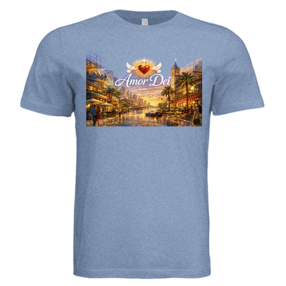 Solid Blue Triblend - FRONT